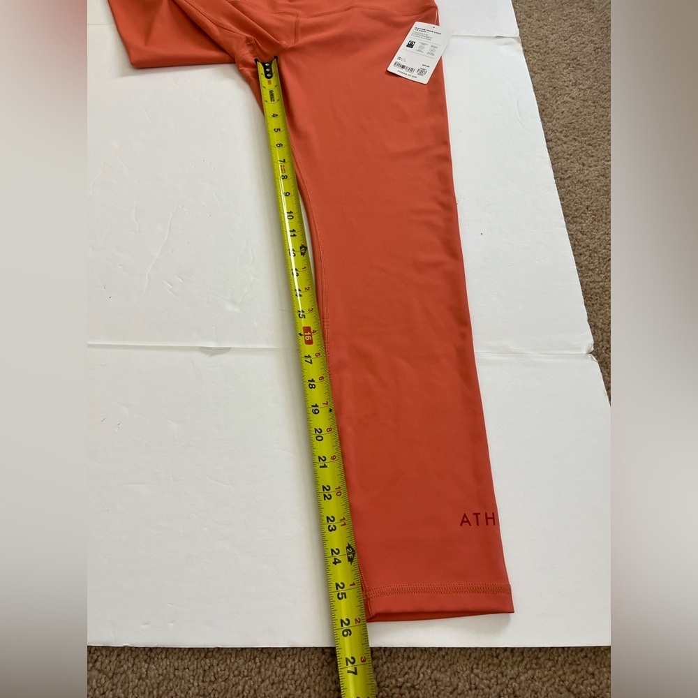 Athleta Elation Train Logo 7/8 Tight Orange Size Large New with Tags - Picture 10 of 11
